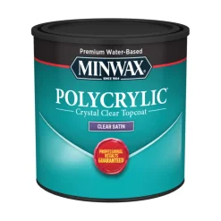 Minwax Satin Clear Polycrylic 0.5 Pt. (Pack Of 4)
