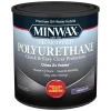 Minwax Satin Clear Water-Based Latex Oil-Modified Polyurethane 1 qt.
