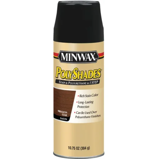 Minwax Satin Mission Oak Fast Drying Polyurethane Spray 10.75 oz.