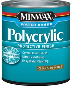 Minwax Semi-Gloss Clear Polycrylic 1 Qt. (Pack Of 4)