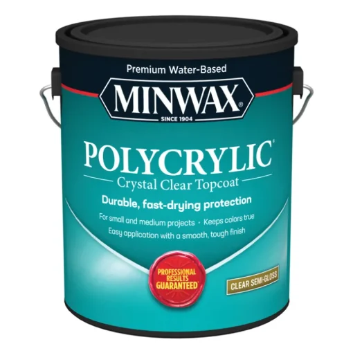 Minwax Semi-Gloss Clear Polycrylic 1 gal. (Pack of 2)