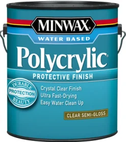 Minwax Semi-Gloss Clear Polycrylic 1 gal. (Pack of 2)