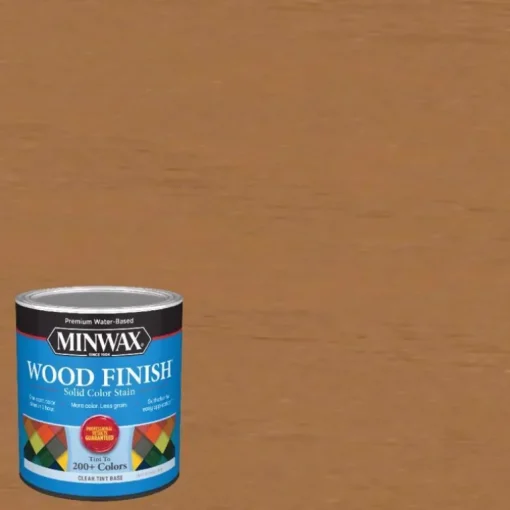 Minwax Solid Clear Tint Base Water-Based Penetrating Wood Finish 1 qt (Pack of 4)