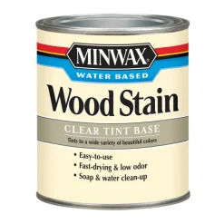 Minwax Transparent Clear Tint Base Water-Based Acrylic Wood Stain 1 Qt.
