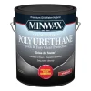 Minwax Transparent Gloss Clear Water-Based Latex Oil-Modified Polyurethane 1 gal. (Pack of 2)