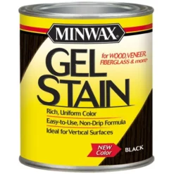 Minwax Transparent Low Luster Black Oil-Based Gel Stain 1 qt. (Pack of 4)