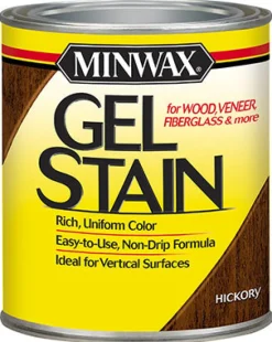 Minwax Transparent Low Luster Hickory Oil-Based Gel Stain 1 Qt.