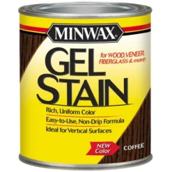 Minwax Transparent Low Luster Coffee Oil-Based Gel Stain 1 Qt.