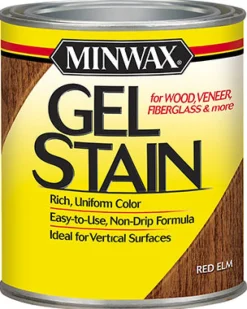 Minwax Transparent Low Luster Red Oil-Based Gel Stain 0.5 Pt.
