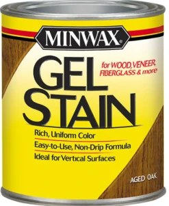 Minwax Transparent Low Luster Mahogany Oil-Based Oil Gel Stain 0.5 Pt.