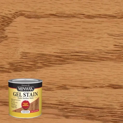 Minwax Transparent Low Luster Cherrywood Oil-Based Gel Stain 0.5 Pt.