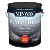 Minwax Transparent Satin Clear Water-Based Latex Oil-Modified Polyurethane 1 gal. (Pack of 2)