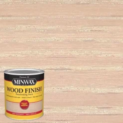 Minwax Wood Finish Semi-Transparent Simply White Oil-Based Penetrating Wood Finish 1 qt