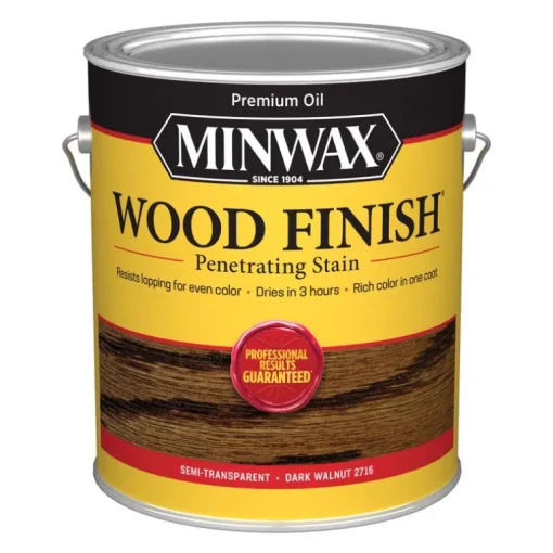 Minwax Wood Finish Semi-Transparent Dark Walnut Oil-Based Wood Stain 1 gal. (Pack of 2)