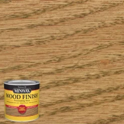 Minwax Wood Finish Semi-Transparent Weathered Oak Oil-Based Oil Wood Stain 0.5 Pt.