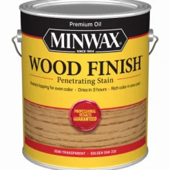 Minwax Wood Finish Semi-Transparent Golden Oak Oil-Based Wood Stain 1 gal. (Pack of 2)