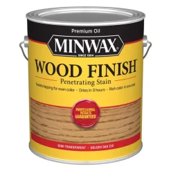 Minwax Wood Finish Semi-Transparent Golden Oak Oil-Based Wood Stain 1 gal. (Pack of 2)