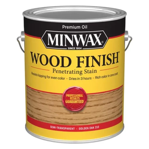 Minwax Wood Finish Semi-Transparent Golden Oak Oil-Based Wood Stain 1 qt. (Pack of 4)
