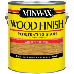 Minwax Wood Finish Semi-Transparent Golden Oak Oil-Based Wood Stain 1 qt. (Pack of 4)