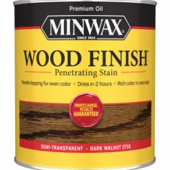 Minwax Wood Finish Semi-Transparent Dark Walnut Oil-Based Oil Stain 1 qt. (Pack of 4)