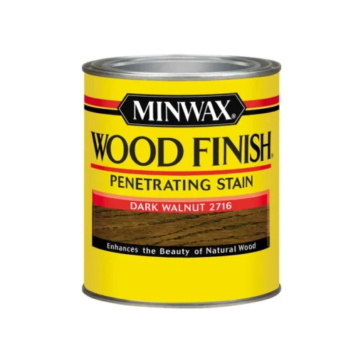 Minwax Wood Finish Semi-Transparent Dark Walnut Oil-Based Oil Stain 1 qt. (Pack of 4)