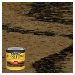 Minwax Wood Finish Semi-Transparent Ebony Oil-Based Wood Stain 0.5 pt. (Pack of 4)