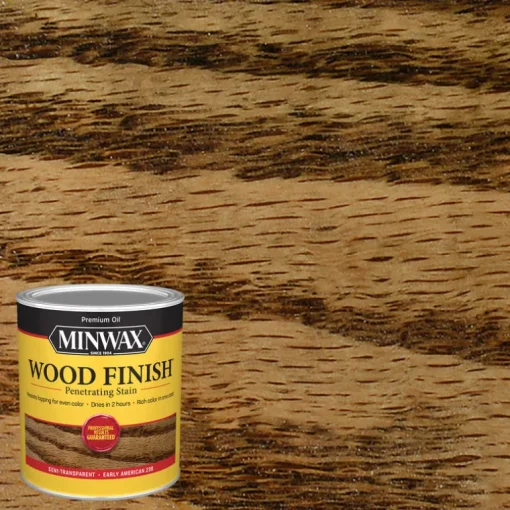 Minwax Wood Finish Semi-Transparent Early American Oil-Based Oil Stain 1 qt. (Pack of 4)