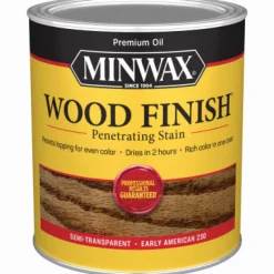 Minwax Wood Finish Semi-Transparent Early American Oil-Based Oil Stain 1 qt. (Pack of 4)