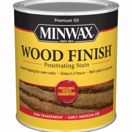 Minwax Wood Finish Semi-Transparent Early American Oil-Based Oil Stain 1 qt. (Pack of 4)