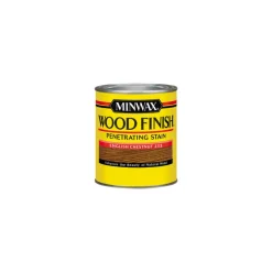 Minwax Wood Finish Semi-Transparent English Chestnut Oil-Based Oil Wood Stain 0.5 pt. (Pack of 4)