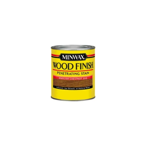 Minwax Wood Finish Semi-Transparent English Chestnut Oil-Based Oil Wood Stain 0.5 pt. (Pack of 4)
