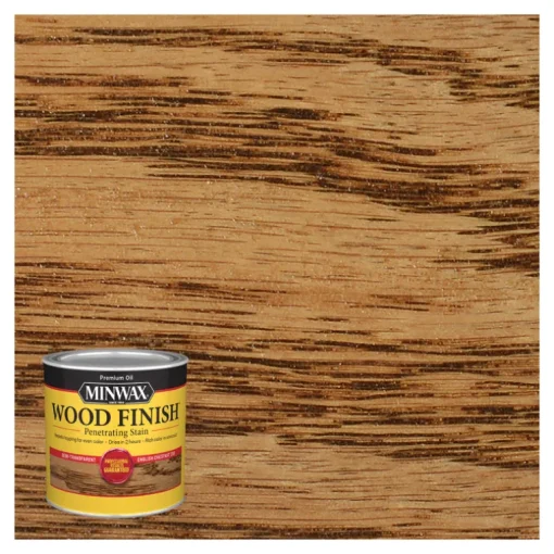 Minwax Wood Finish Semi-Transparent English Chestnut Oil-Based Oil Wood Stain 0.5 pt. (Pack of 4)