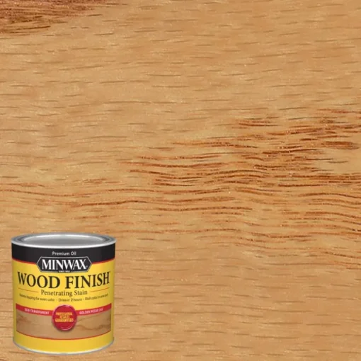 Minwax Wood Finish Semi-Transparent Golden Pecan Oil-Based Wood Stain 1/2 pt. (Pack of 4)