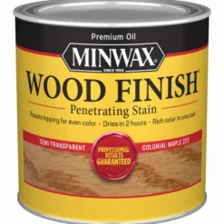 Minwax Wood Finish Semi-Transparent Colonial Maple Oil-Based Wood Stain 0.5 pt. (Pack of 4)