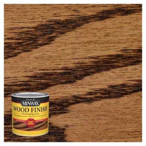 Minwax Wood Finish Semi-Transparent Red Mahogany Oil-Based Wood Stain 0.5 pt. (Pack of 4)