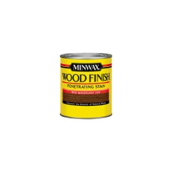 Minwax Wood Finish Semi-Transparent Red Mahogany Oil-Based Wood Stain 0.5 pt. (Pack of 4)