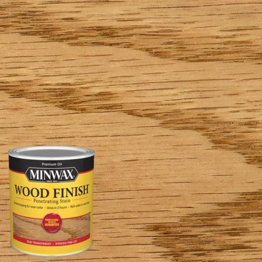 Minwax Wood Finish Semi-Transparent Ipswich Pine Oil-Based Wood Stain 1 qt. (Pack of 4)