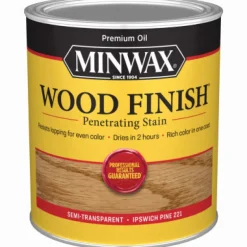 Minwax Wood Finish Semi-Transparent Ipswich Pine Oil-Based Wood Stain 1 qt. (Pack of 4)