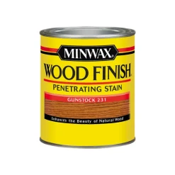 Minwax Wood Finish Semi-Transparent Gunstock Oil-Based Oil Wood Stain 1 qt. (Pack of 4)