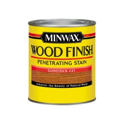 Minwax Wood Finish Semi-Transparent Gunstock Oil-Based Oil Wood Stain 1 qt. (Pack of 4)