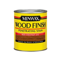 Minwax Wood Finish Semi-Transparent Red Chestnut Oil-Based Oil Wood Stain 1 qt. (Pack of 4)