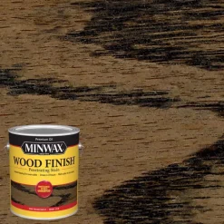Minwax Wood Finish Semi-Transparent Ebony Oil-Based Oil Wood Stain 1 gal. (Pack of 2)