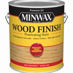 Minwax Wood Finish Semi-Transparent Natural Oil-Based Wood Stain 1 gal. (Pack of 2)