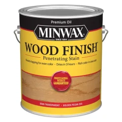 Minwax Wood Finish Semi-Transparent Golden Pecan Oil-Based Wood Stain 1 gal. (Pack of 2)