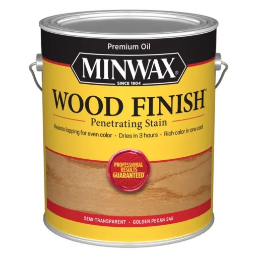 Minwax Wood Finish Semi-Transparent Golden Pecan Oil-Based Wood Stain 1 gal. (Pack of 2)