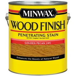 Minwax Wood Finish Semi-Transparent Golden Pecan Oil-Based Wood Stain 1 gal. (Pack of 2)