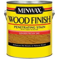 Minwax Wood Finish Semi-Transparent Golden Pecan Oil-Based Wood Stain 1 gal. (Pack of 2)