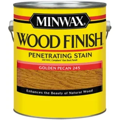 Minwax Wood Finish Semi-Transparent Golden Pecan Oil-Based Wood Stain 1 gal. (Pack of 2)