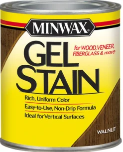 Minwax Wood Finish Transparent Low Luster Walnut Oil-Based Gel Stain 1 Qt.