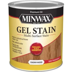Minwax Wood Finish Transparent Low Luster Cherrywood Oil-Based Gel Stain 1 Qt.
